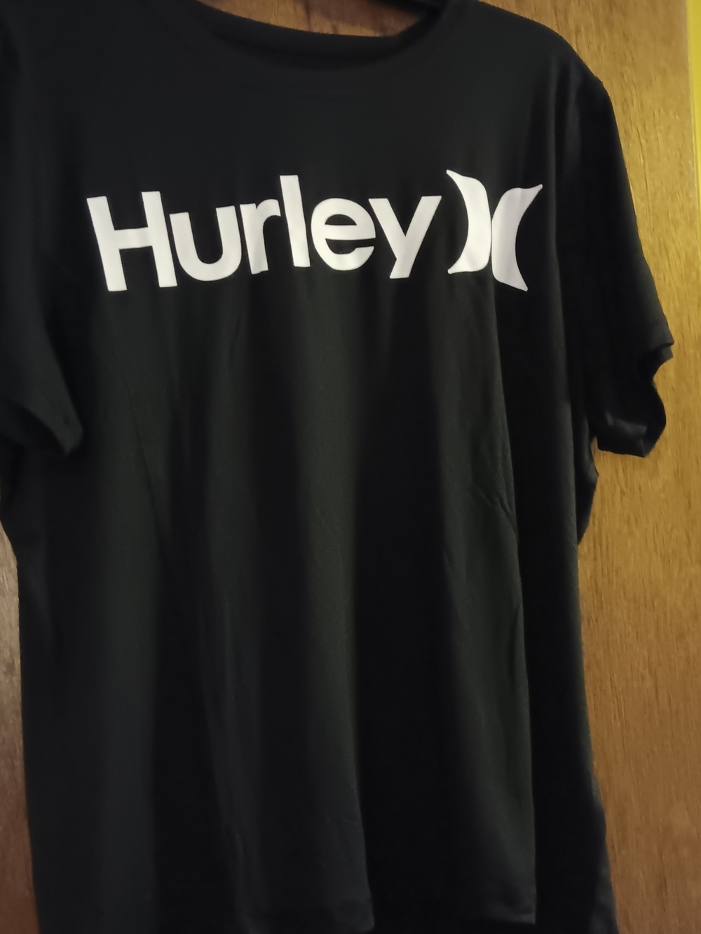 Hurley Black Tee with White Logo
